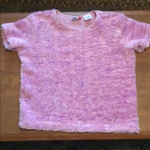 Vintage 90s purple fuzzy top